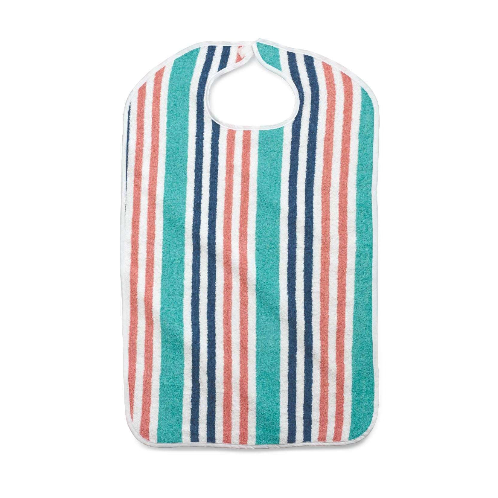 Medline Terry Cloth Striped Clothing Protectors - Image 2