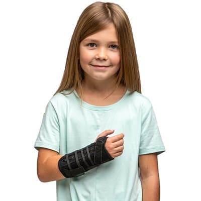 Tiny Titan Wrist Brace, Black, One Size Fits Most, Left Hand - Each - Image 1