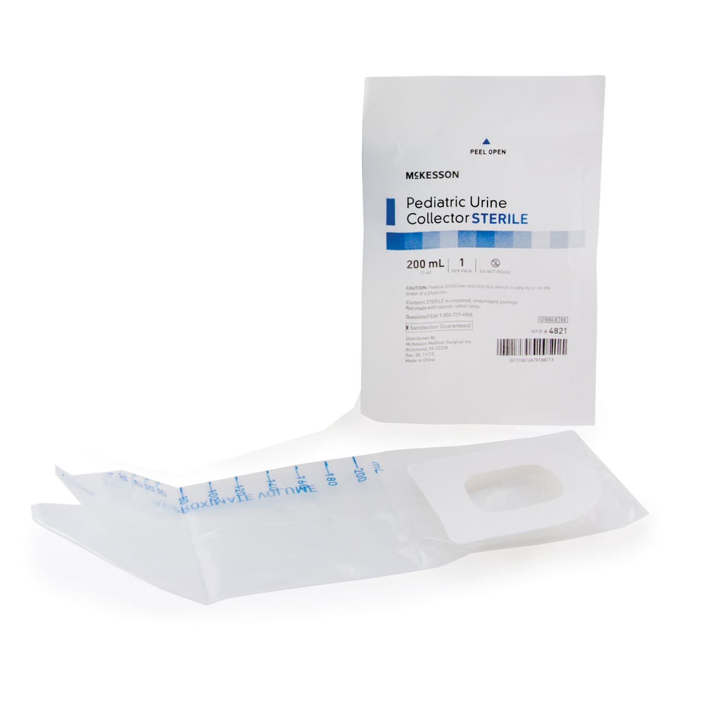 McKesson Plain Pediatric Transparent Urine Collection Bag, Sterile - Each - Image 1