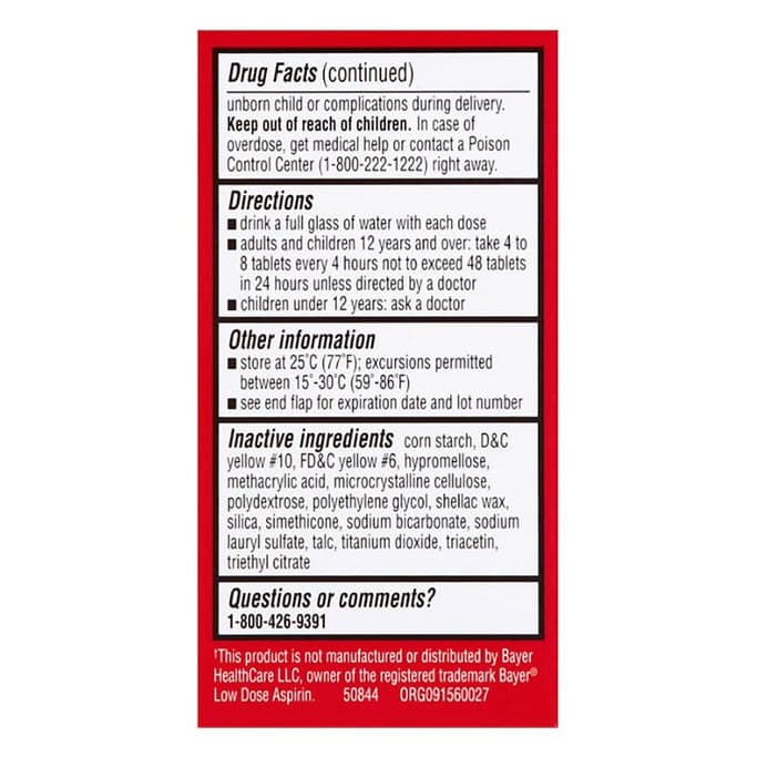 Leader Pain Reliever And Sleep-Aid Coated Caplets - Pack of 40 - Image 3