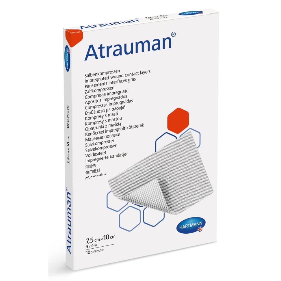 Atrauman Contact Layer Wound Dressing 3 x 4 Inch Sterile - Box of 10 - Image 1