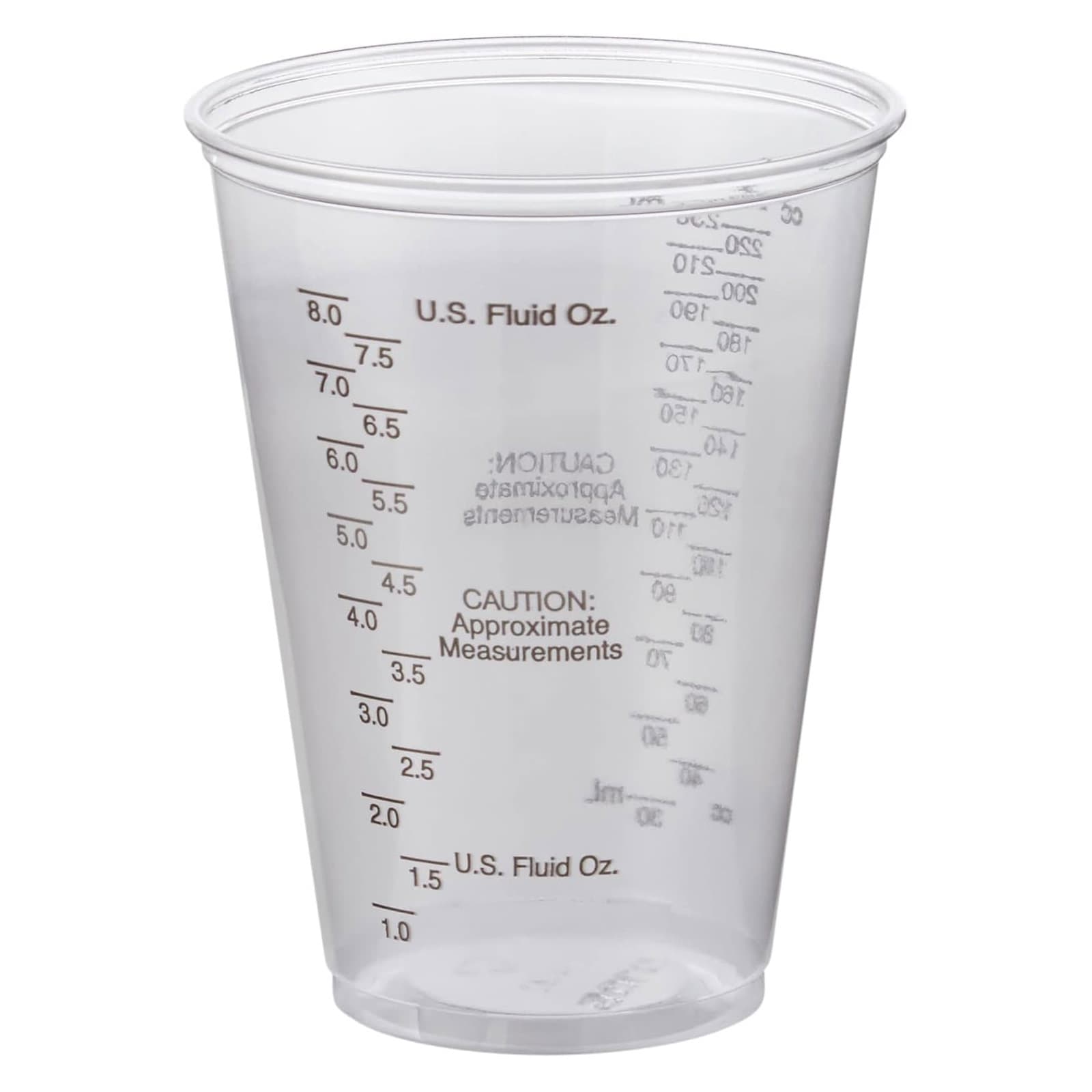 Solo Ultra Clear Graduated Drinking Cup Clear Graduated Without Handle Cold - Sleeve of 50 - Image 1
