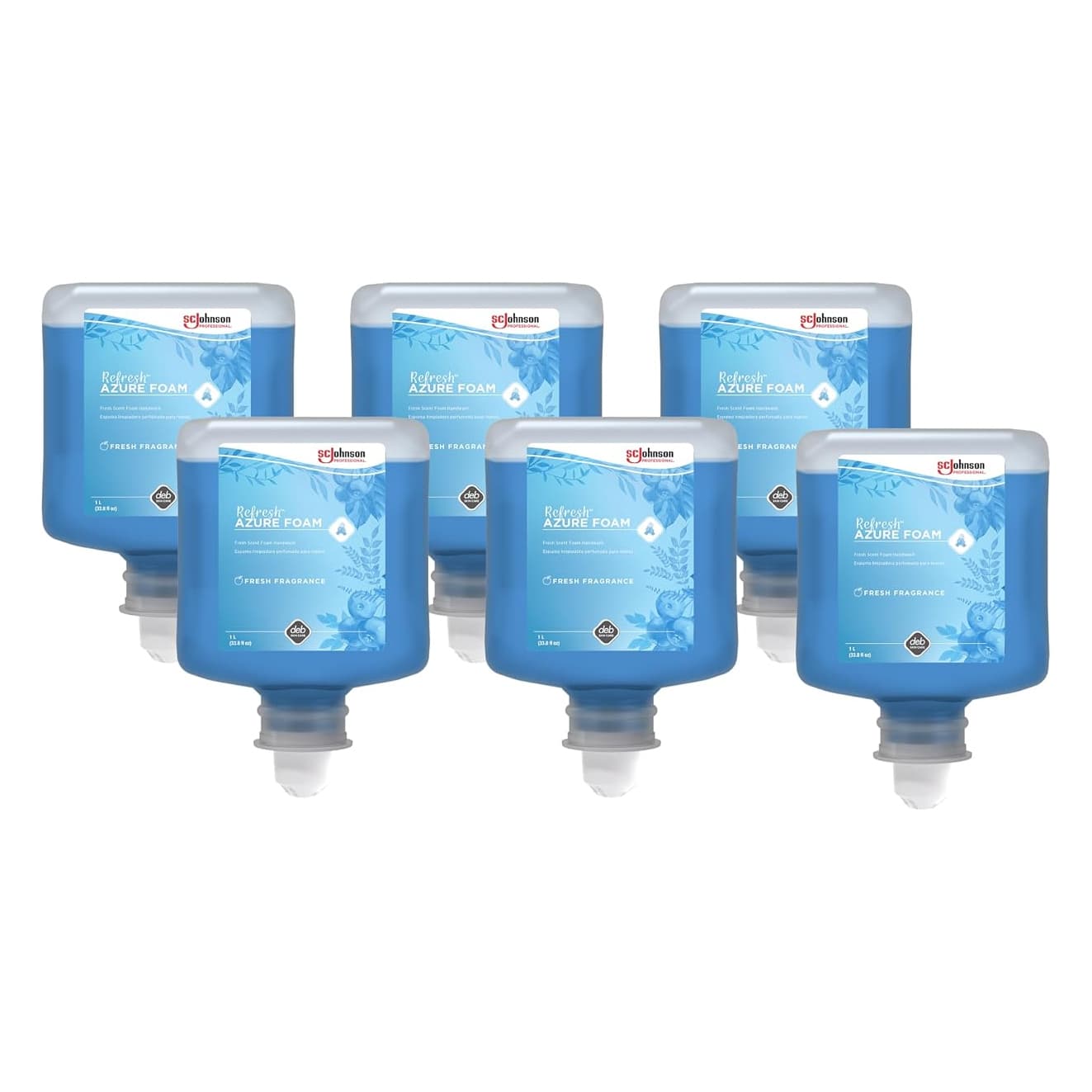 Refresh Azure Foam Hand Soap, Blue, 1,000 ml - Case of 6 - Image 1
