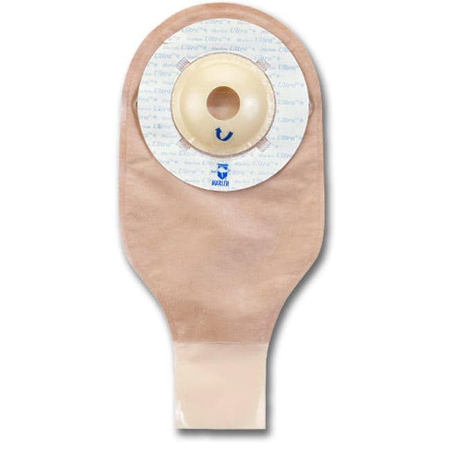 UltraLite 1-Piece Shallow Convex Drainable Pouch with Kwik-Klose 3/4 Inch - Box of 10 - Image 1