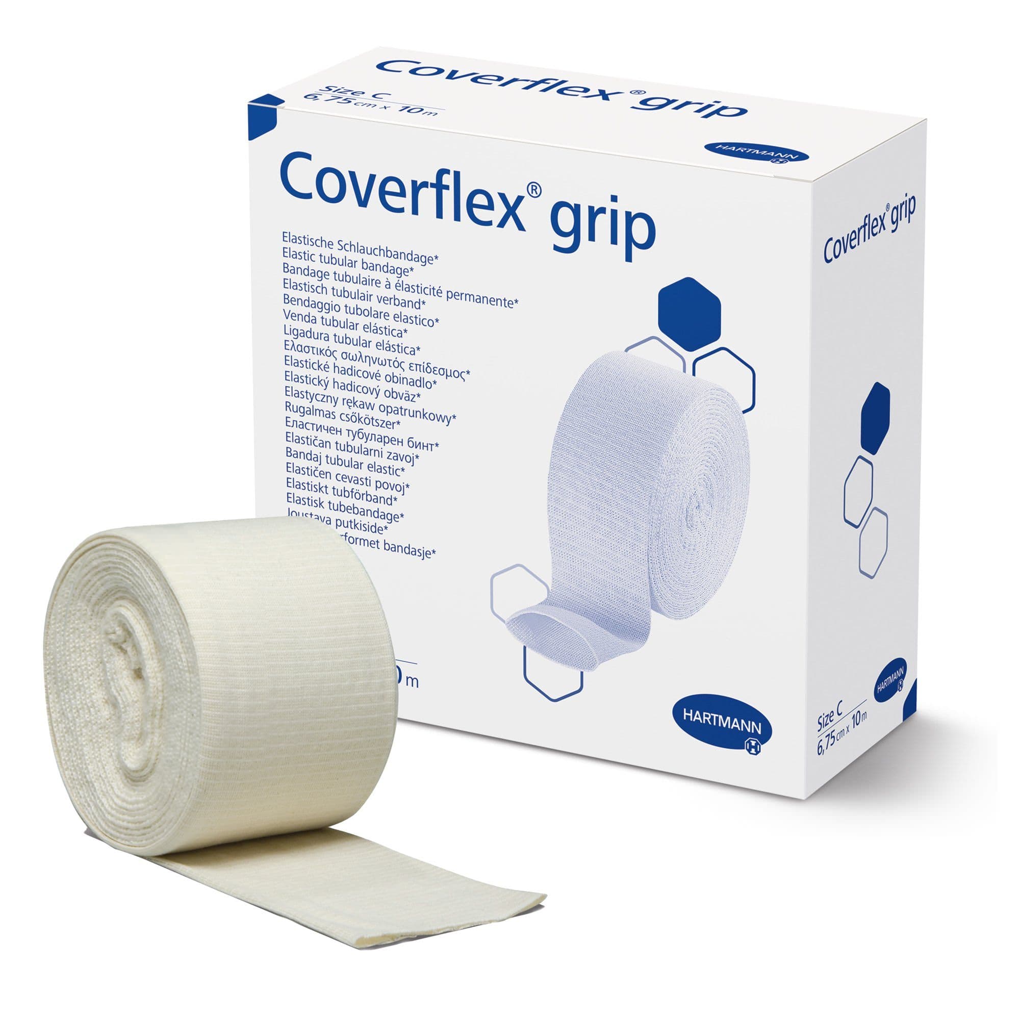Hartmann Coverflex Grip Elastic Tubular Support Bandage Size C, 2.7 Inch x 11 Yard - Image 1
