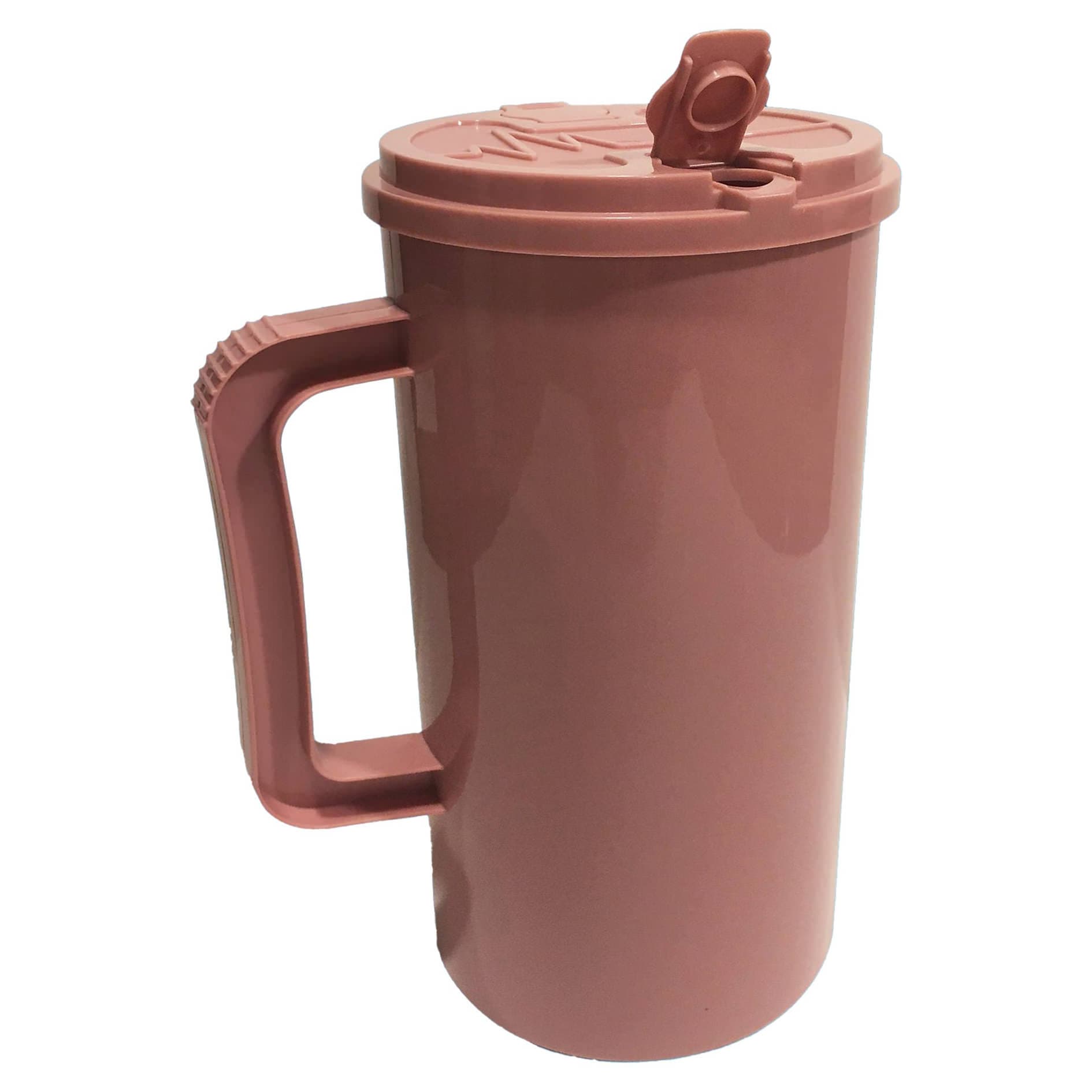 Medegen Mauve Reusable Plastic Insulated Drinking Mug, 32 oz - Image 1