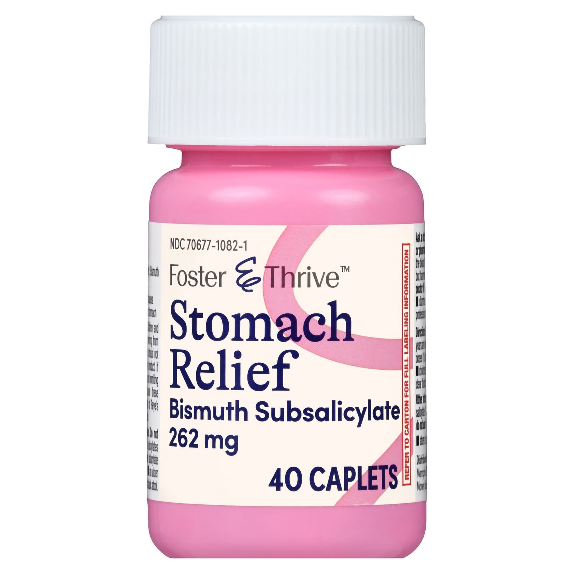 Foster & Thrive Bismuth Subsalicylate Anti-Diarrheal Caplet - 262 mg - Image 2
