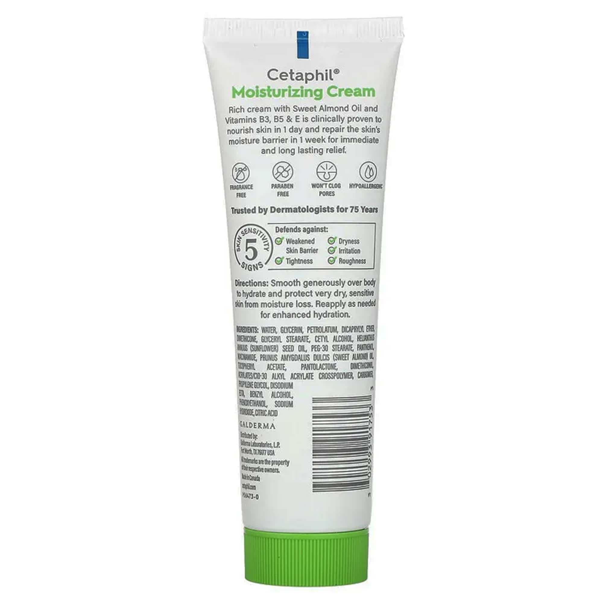 Cetaphil Very Dry to Dry Moisturizing Cream, 3 oz - Each - Image 2