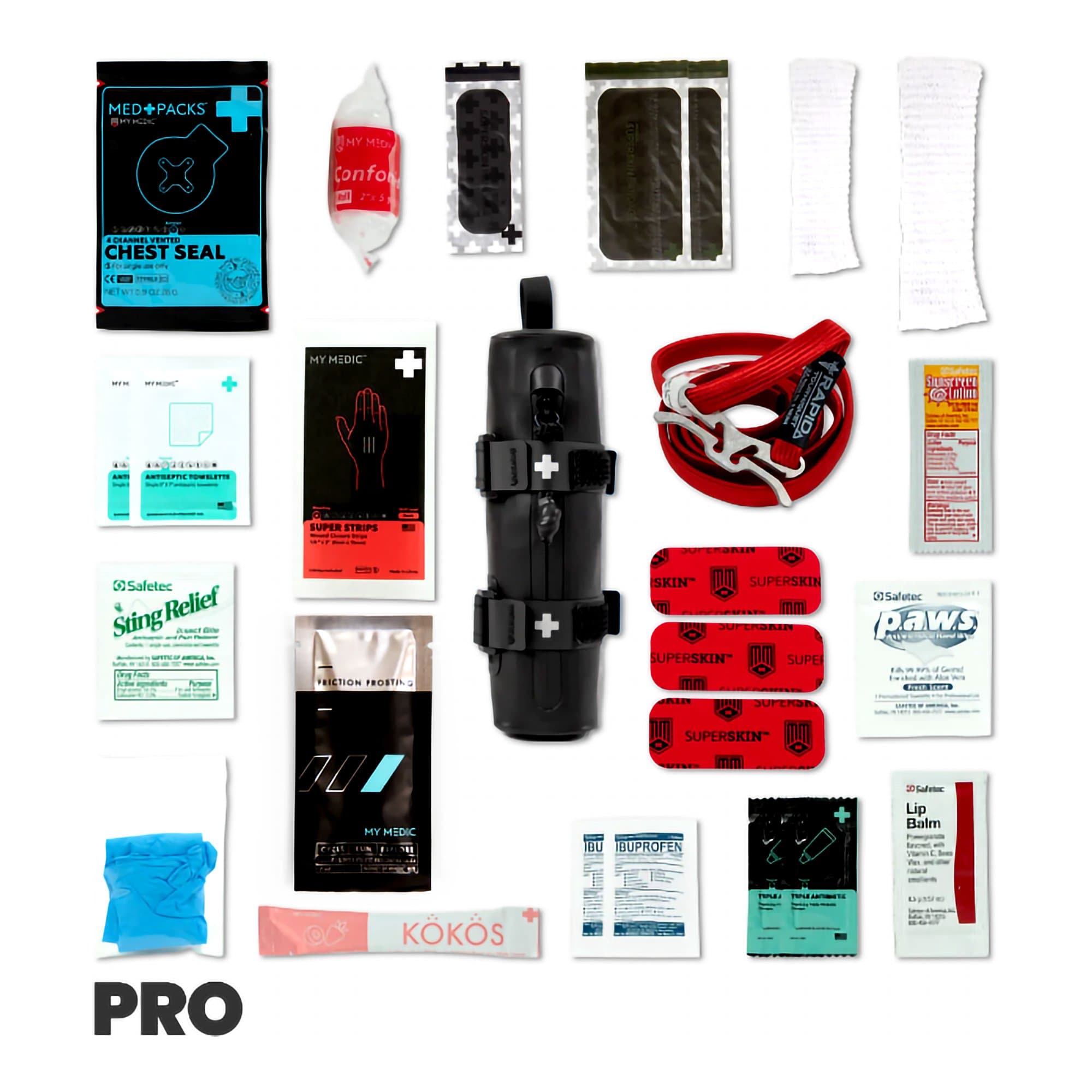 My Medic Cycle Medic Pro Bicycle First Aid Kit, Black, Soft Bag - Image 2