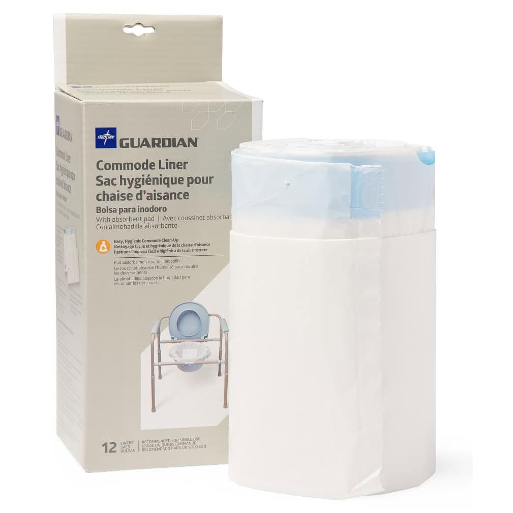 Medline Commode Liners with Dispenser Cutout - Case of 6 - Image 1