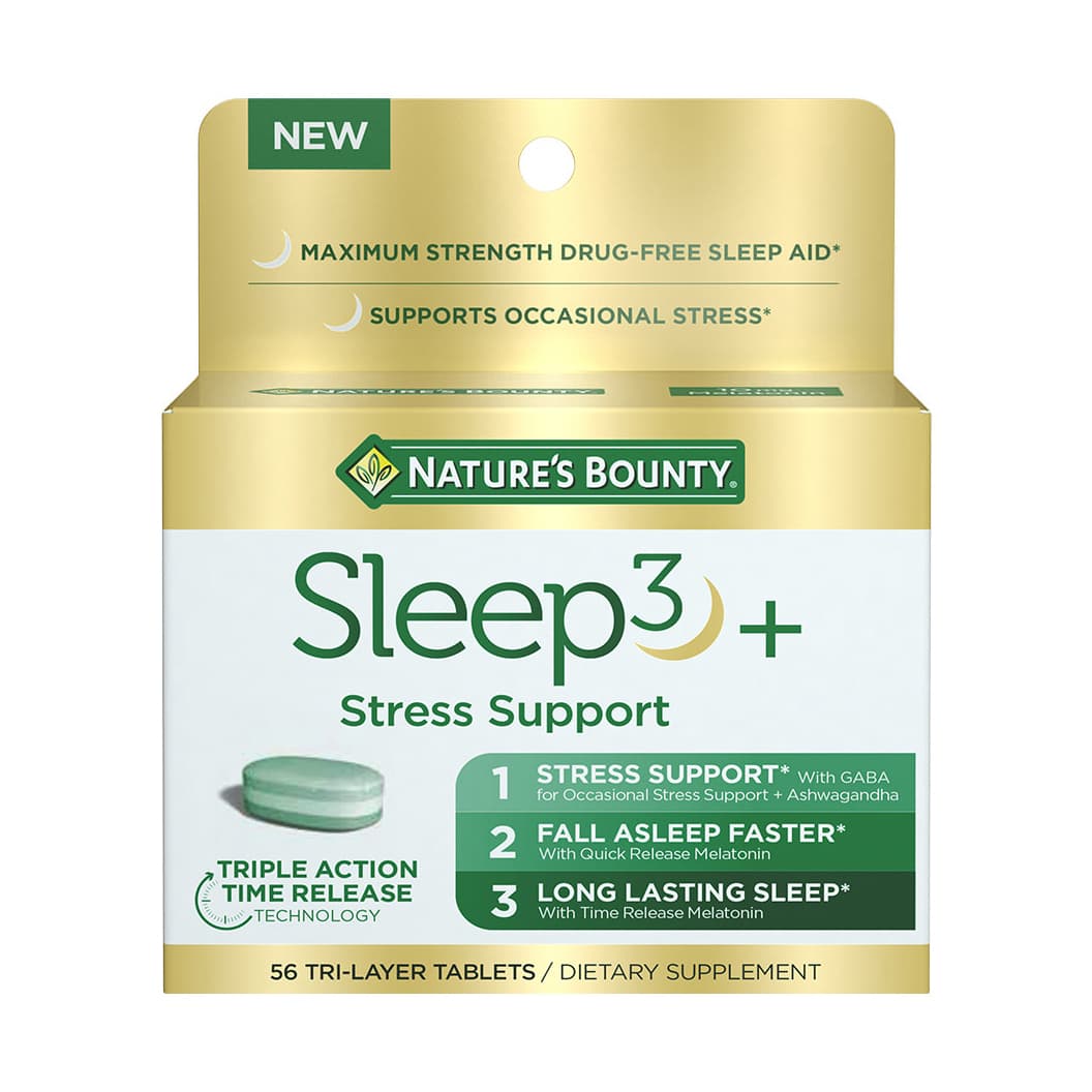 Nature's Bounty Sleep3 Stress Support, 10 mg - Bottle of 28