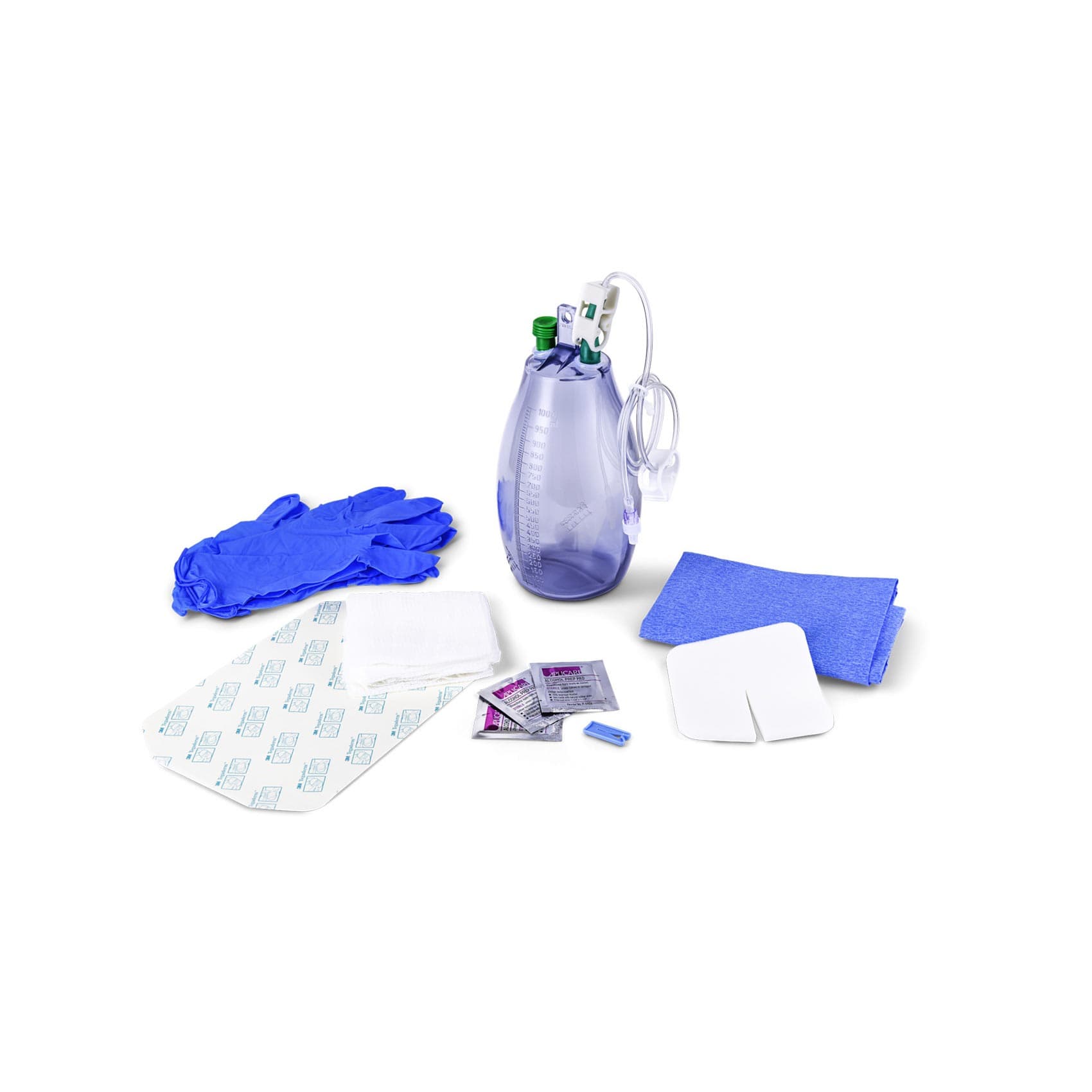 ASEPT Drainage Bottle, Self-Sealing Valve Lid, 1000 mL - Carton of 10 - Image 1
