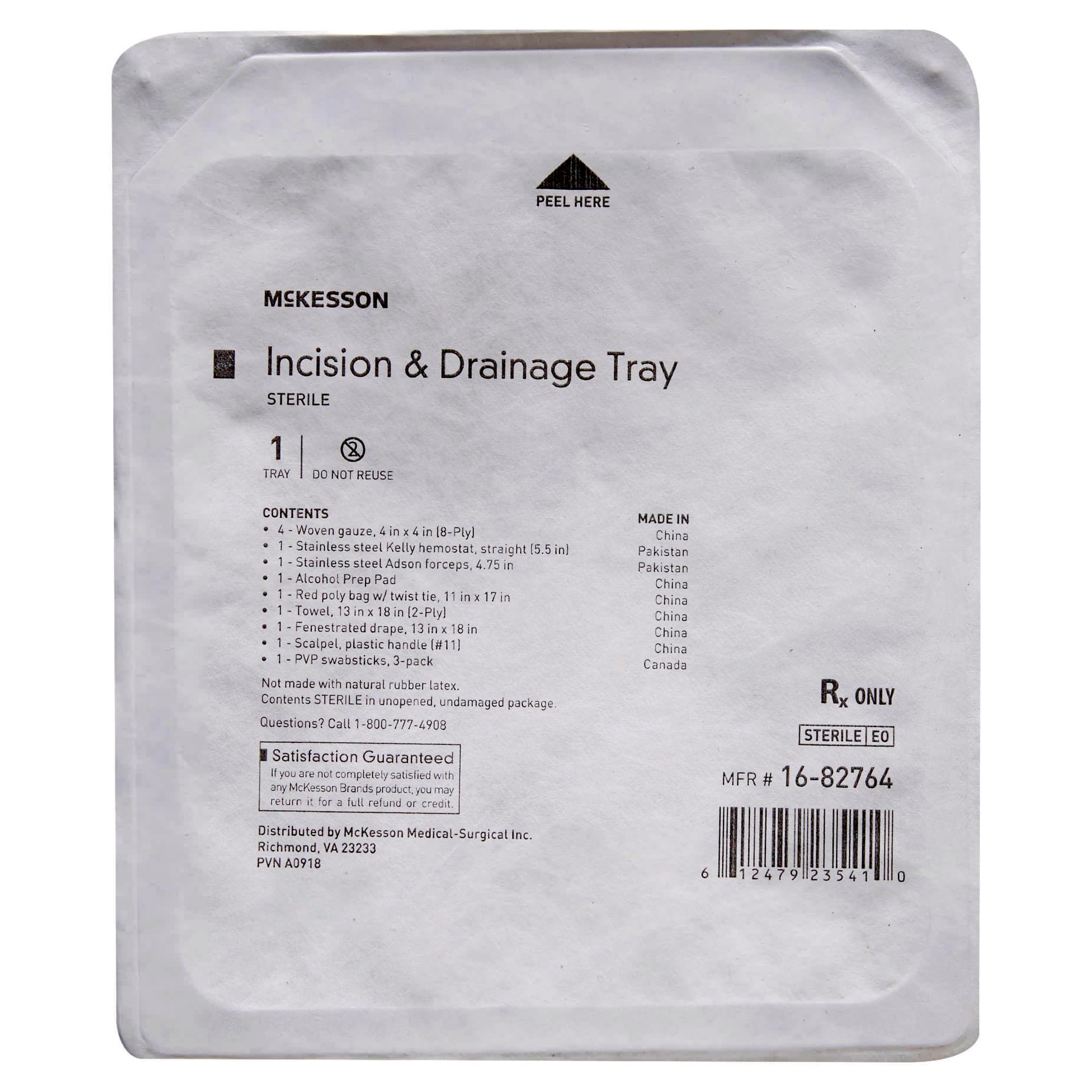 McKesson Incision and Drainage Procedure Kit Without Drugs Sterile - Image 1