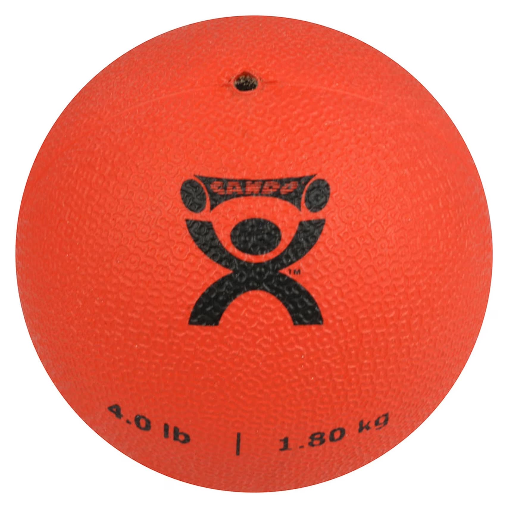 CanDo Soft Pliable Medicine Ball, 5 Inch Diameter, Red, 4 Lbs - Image 1