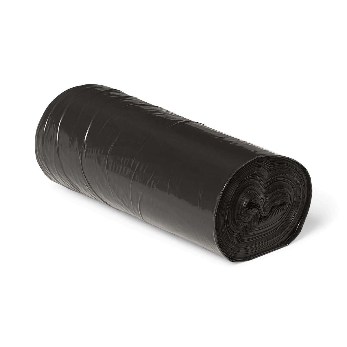 Medline Low-density Postconsumer Trash Can Liners, Black, 38 x 60 Inch, Heavy, Pc, Flat - Case of 100 - Image 1