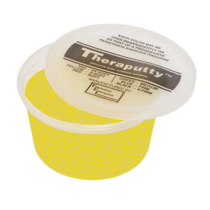 CanDo Sparkle Theraputty Exercise Material, 1 Lbs, Yellow, Extra Soft - Image 1