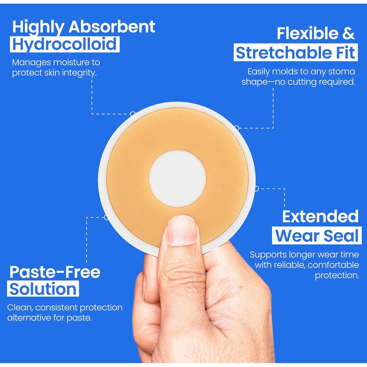 Safe n' Simple Conforming Skin Barrier Rings 2", Extra Thick - Image 3