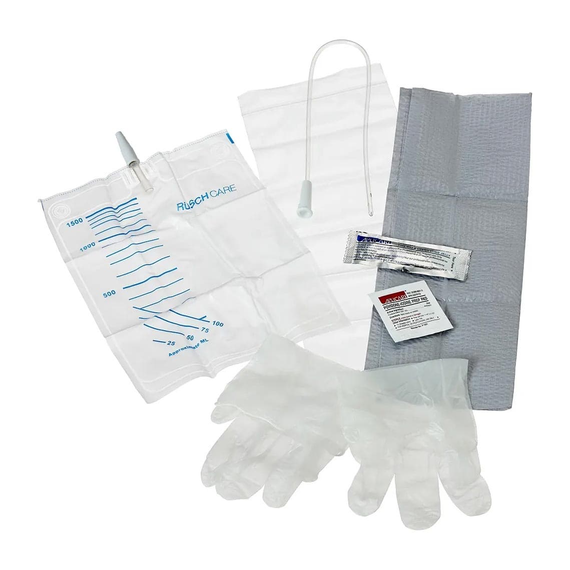 Rusch EasyCath Intermittent Straight Catheter Insertion Kit, 12 Fr - Box of 50 - Image 1