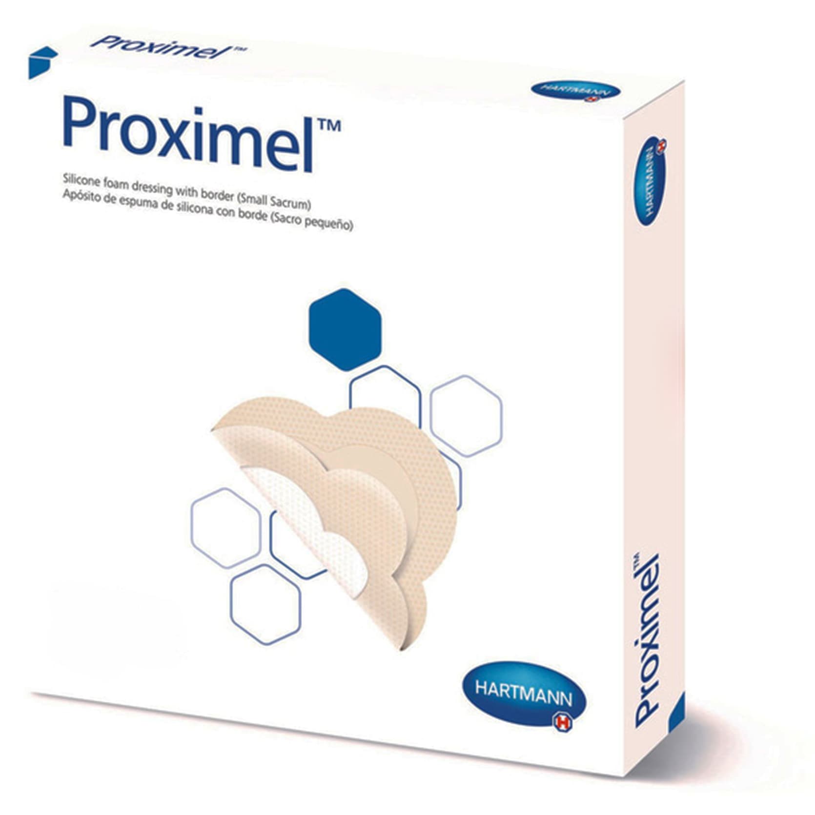 Proximel Ag Silicone Bordered Foam Dressing, Sterile, 6 x 6 Inch - Case of 50 - Image 1
