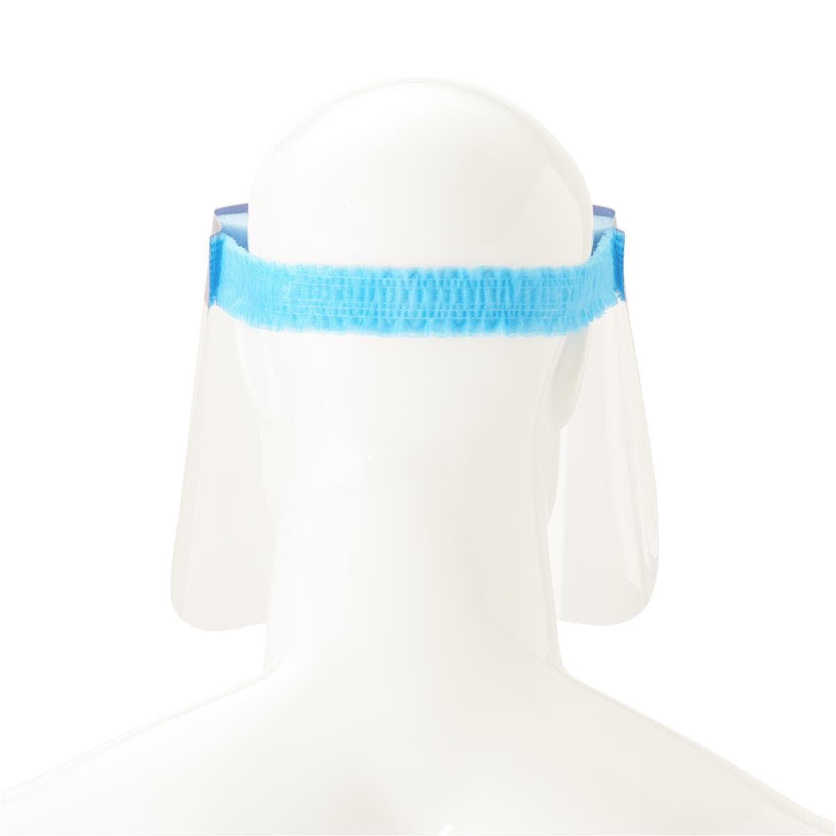 Medline Full Length Disposable Face Shields with Foam Top and Elastic Band, 7.5 Inch - Image 3