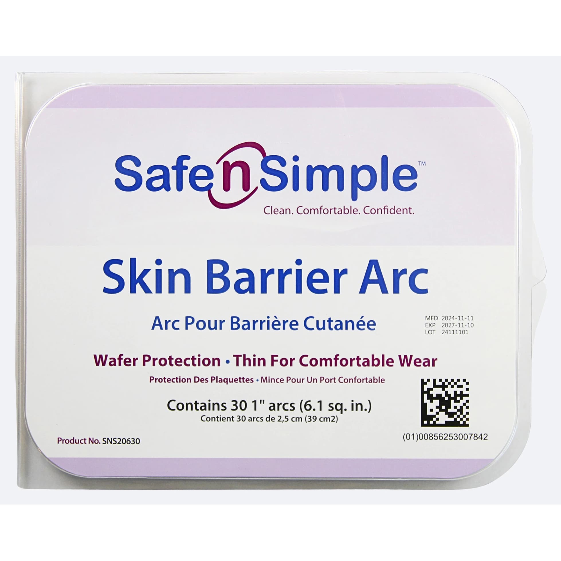Safe n Simple X-Tra Wide Skin Barrier Arcs with Aloe, 2 Inch - Image 2