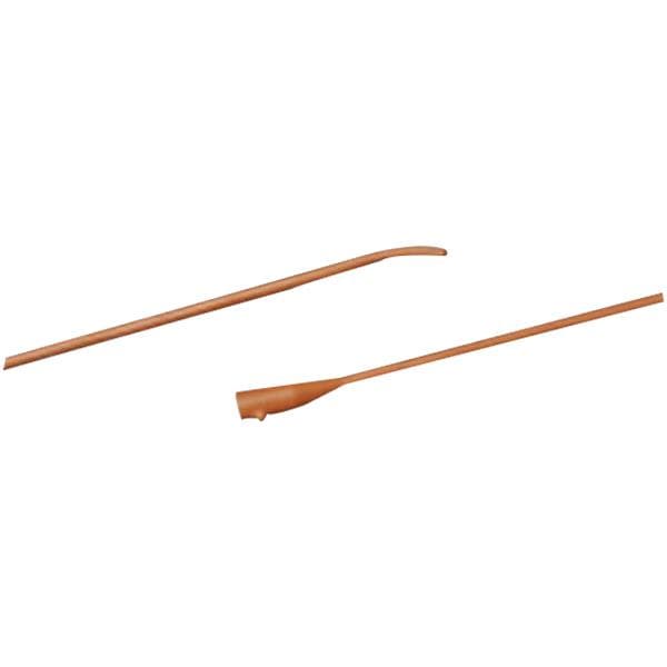 Bard Red Rubber Intermittent Catheters with 2 Opposing Eyelets, Coude Tip, 18 Fr - Case of 12 - Image 1