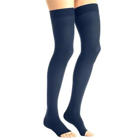 Jobst Maternity Opaque Thigh High OT Compression Stockings, 20-30mmHg, Small, Navy - Pair - Image 1