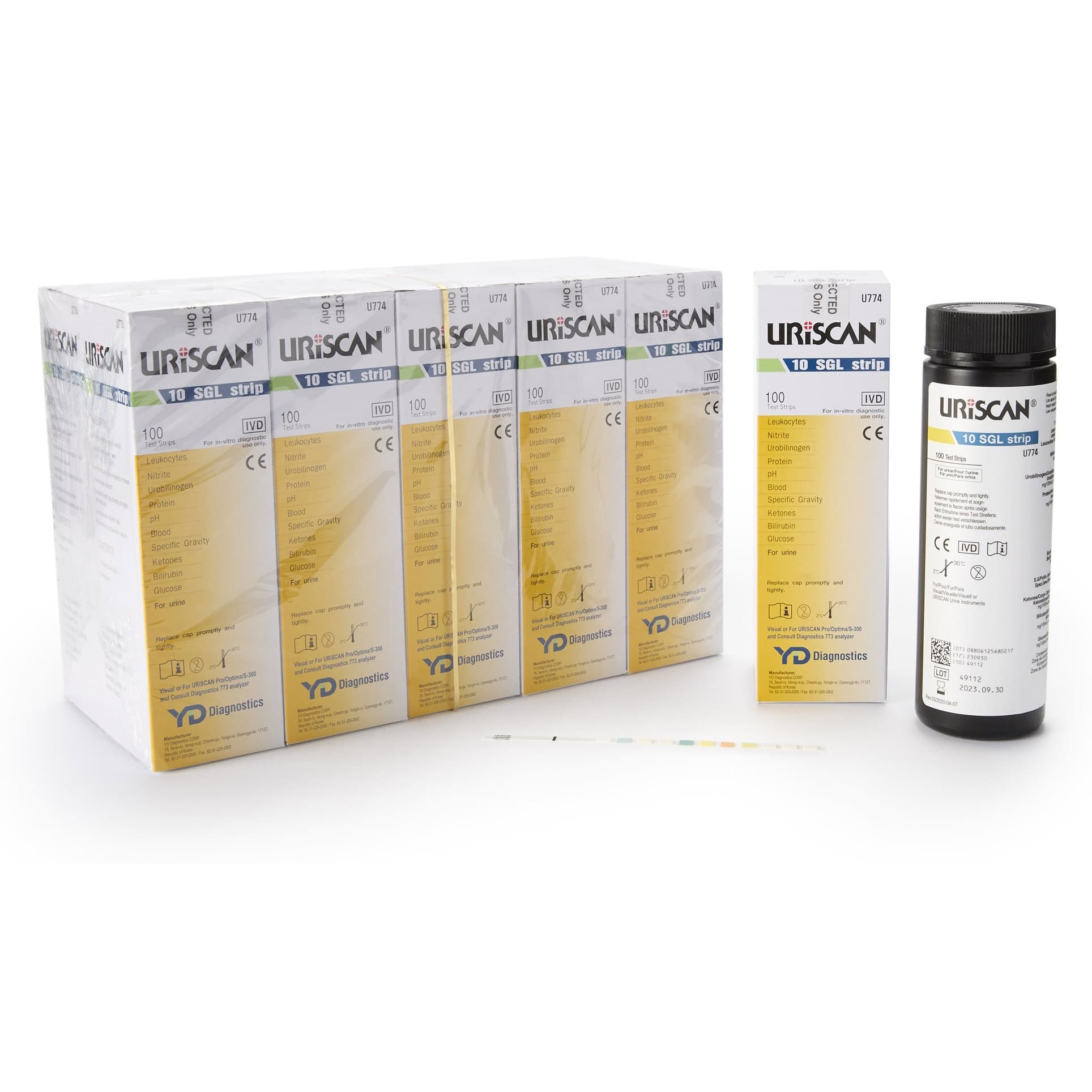 Uriscan Reagent Multi Test Strip - Case of 1000 - Image 1