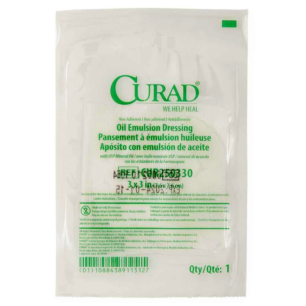 curad oil emulsion dressing Curad It helps to keep the wound moist Curad Non-Adherent Sterile Oil Emulsion
