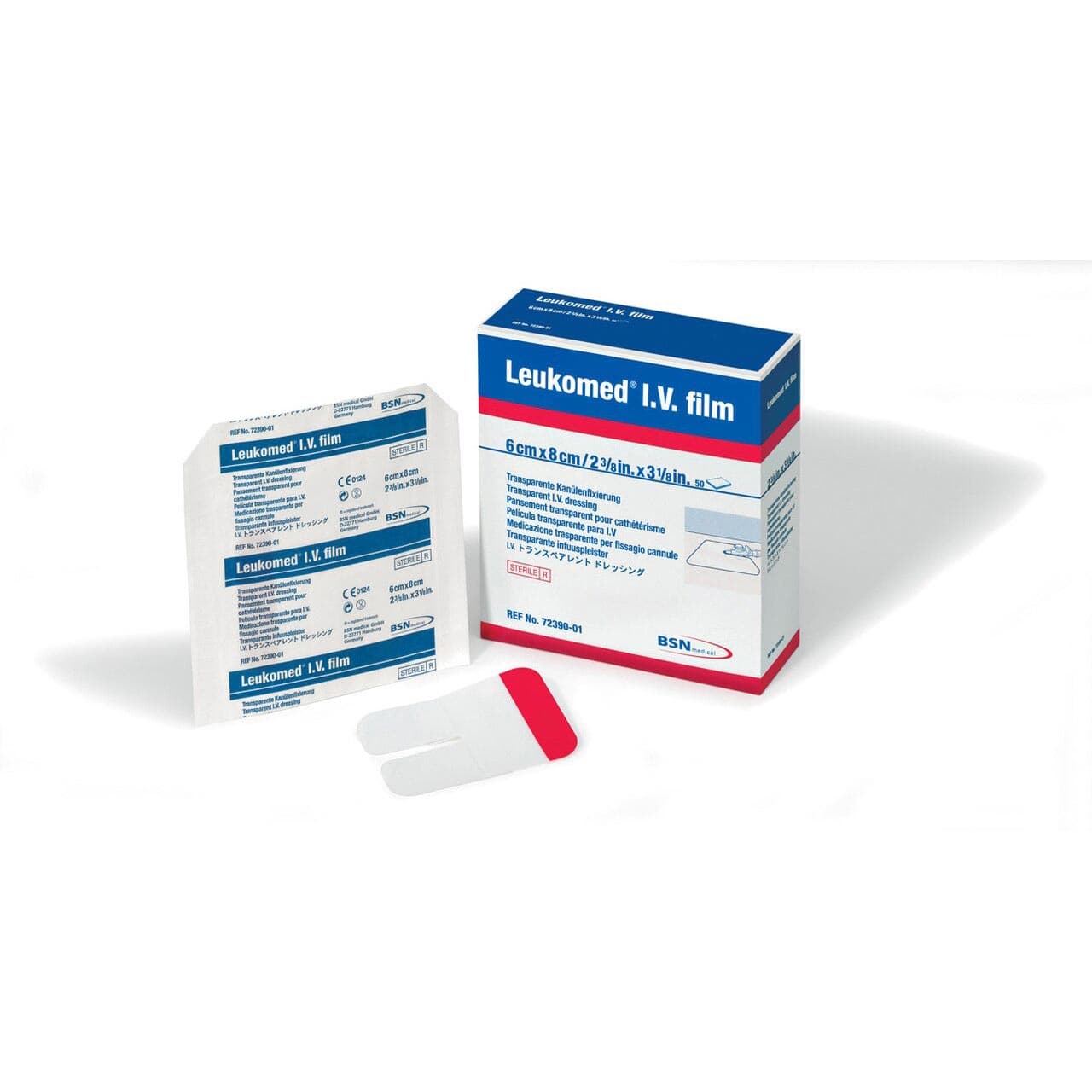 Leukomed Waterproof Transparent Film Adhesive, 7 x 9 cm - Box of 50 - Image 1