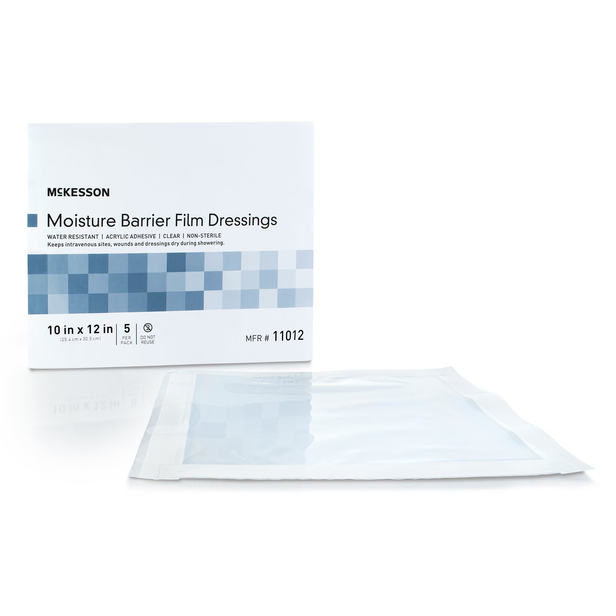 McKesson Wound Protector Clear Disposable, 10 x 12 Inch, Large - Package of 5 - Image 1