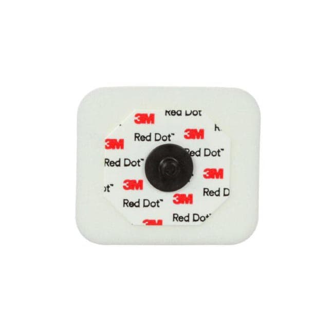 3M ECG Monitoring Electrode, Foam Backing, 1-3/10 x 1-3/5 Inch - Bag of 3 - Image 1