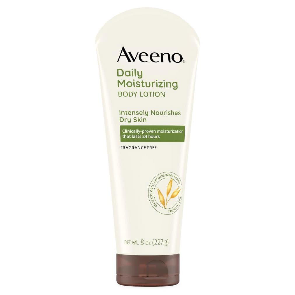 Aveeno Daily Moisturizing Lotion, Fragrance Free, 8 oz - Each - Image 1