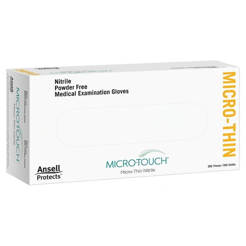 Ansell Micro-Touch Micro-Thin Nitrile Exam Gloves, Extra Large - Case of 3000 - Image 1