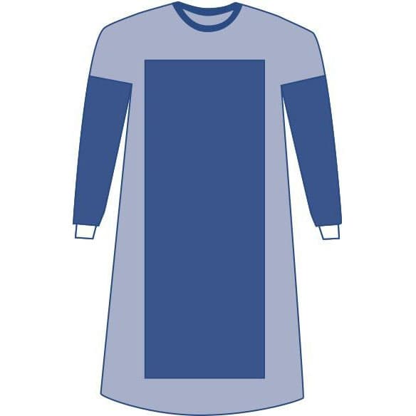Medline Eclipse Poly Reinforced Gown with Hand Towel, Size XL - Case of 30 - Image 1