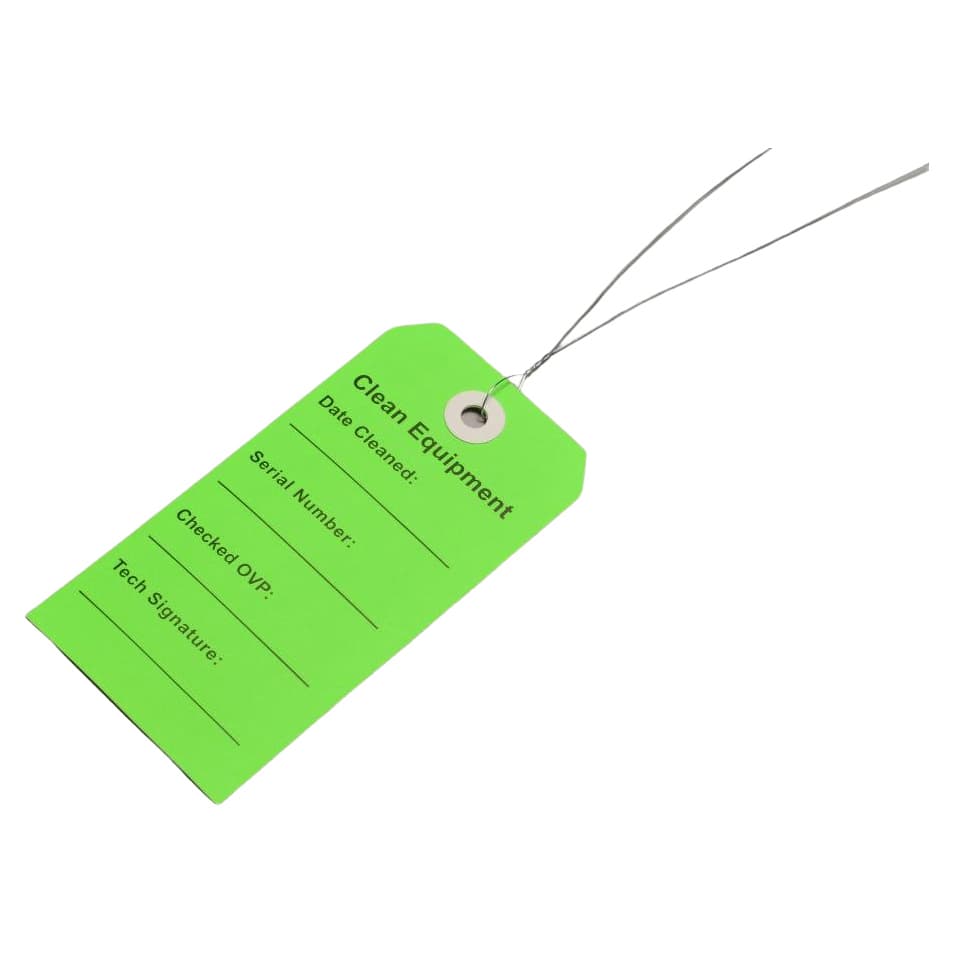 Elkay Recyclable Plastics Clean Equipment Green Tag - Case of 500