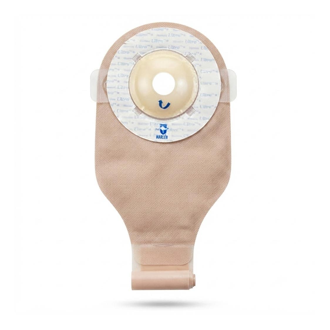 UltraLite Shallow Convex Drainable Pouch with Kwik-Klose 1-1/2 Inch - Box of 10 - Image 1