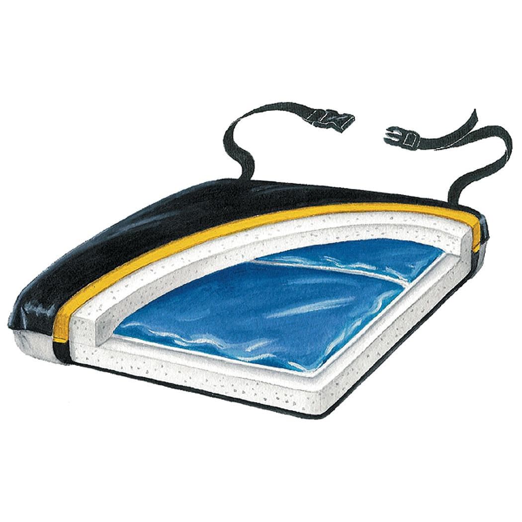 Skil-care econo-gel vinyl cushion, 16" W x 16" D x 2" H - Image 1