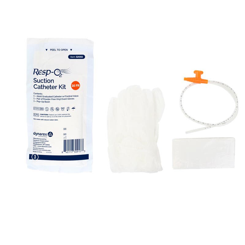 Dynarex Resp-02 Suction Catheter Kit, 16 Fr - Each - Image 1