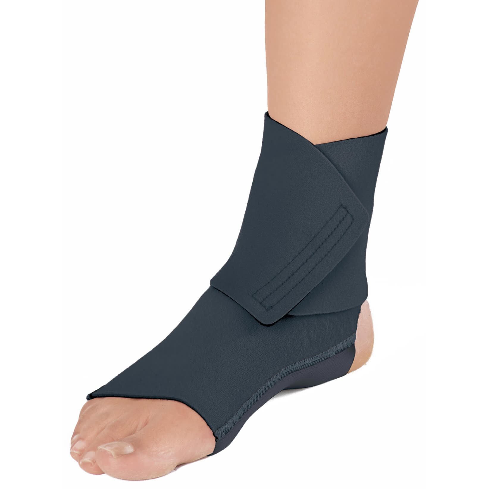 ReadyWrap Foot SL Compression Wrap, Right, Long, XLarge, Black - Image 1