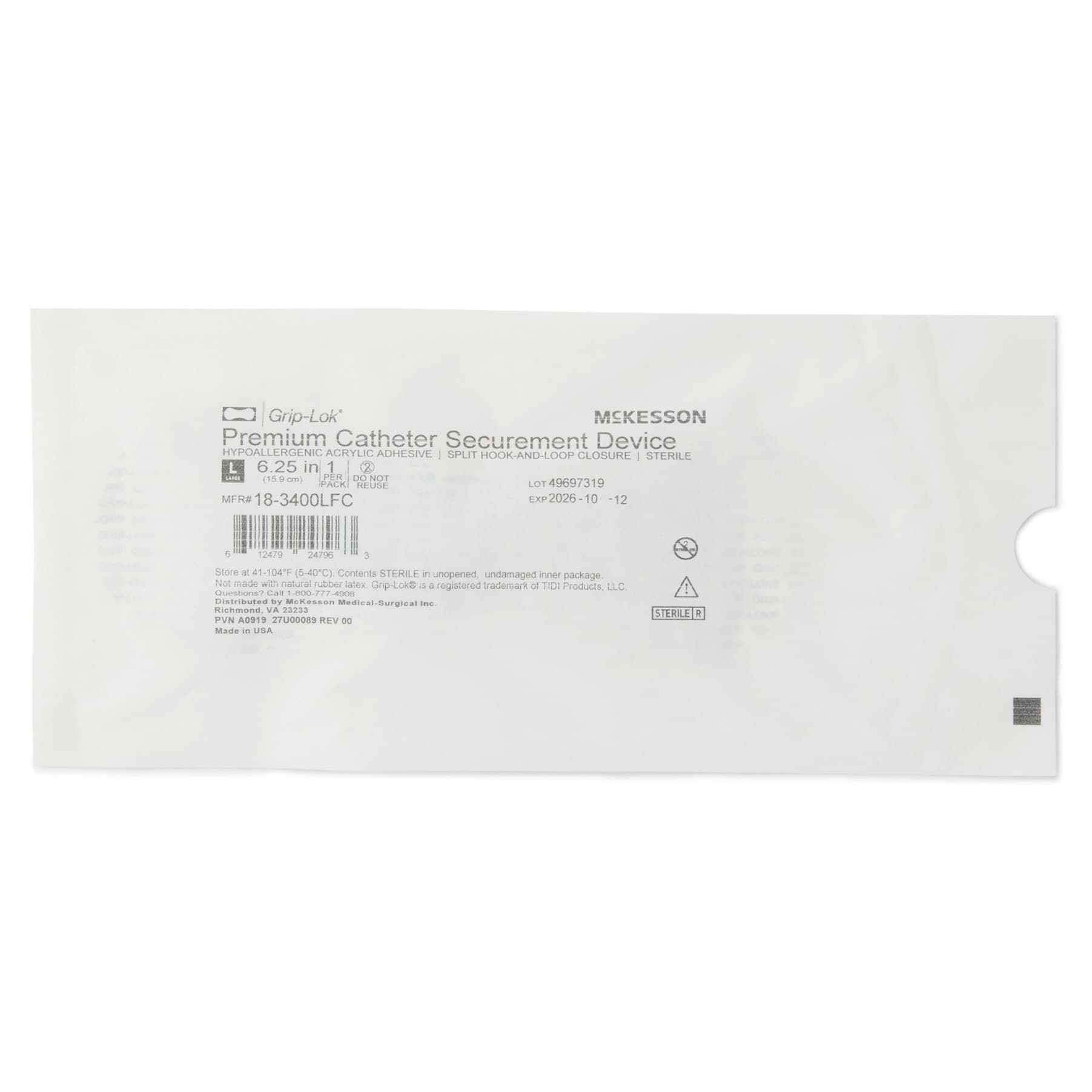 Grip-Lok Premium Catheter Securement Devices - Each - Image 1