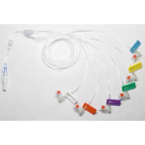 Alimed Multi-Lumen Subcutaneous Infusion Set, 24 Gauge x 6, 12 mm, 36 Inch - Case of 10 - Image 1