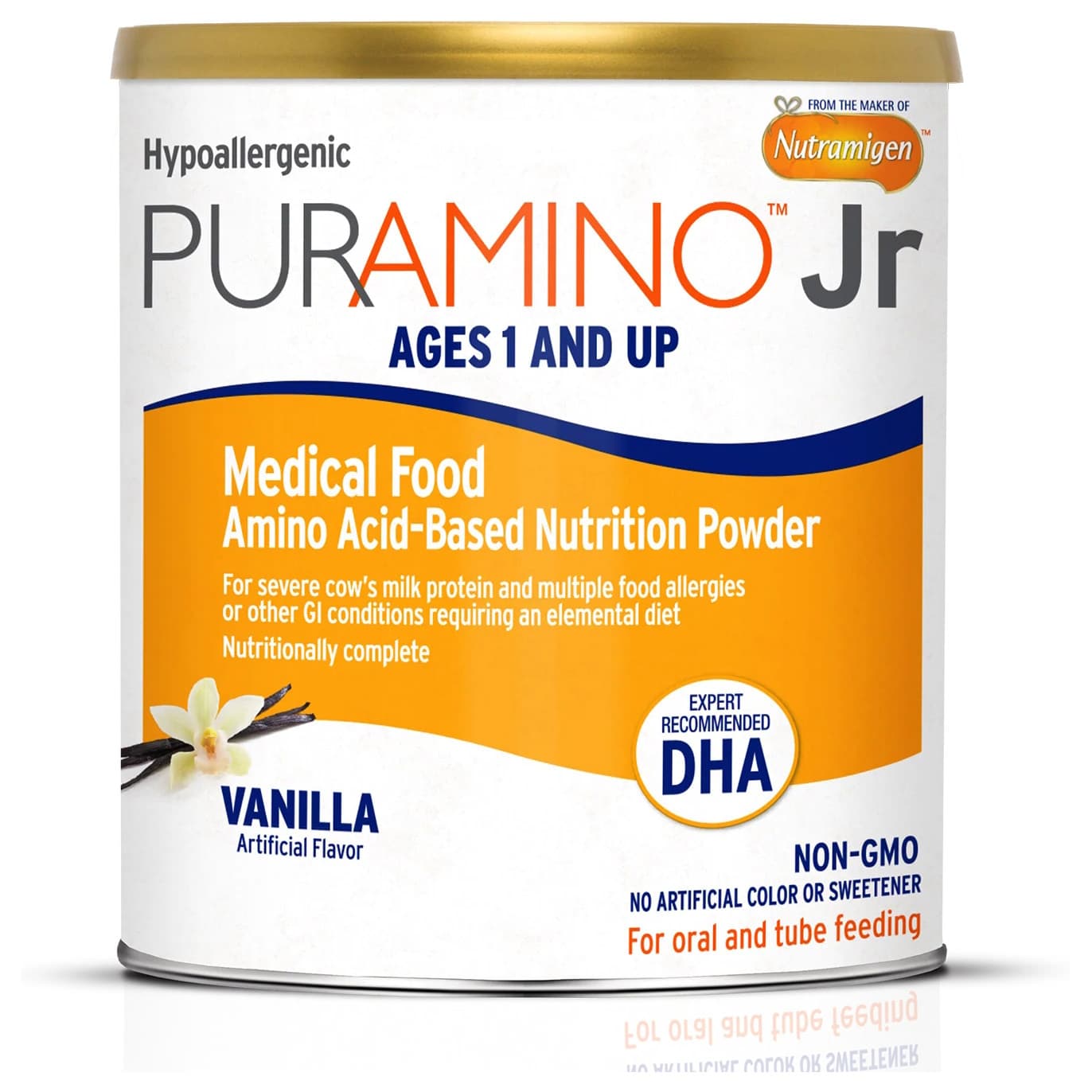 PurAmino Jr Pediatric Oral Supplement, Vanilla, 14.1 oz - Case of 4 - Image 1