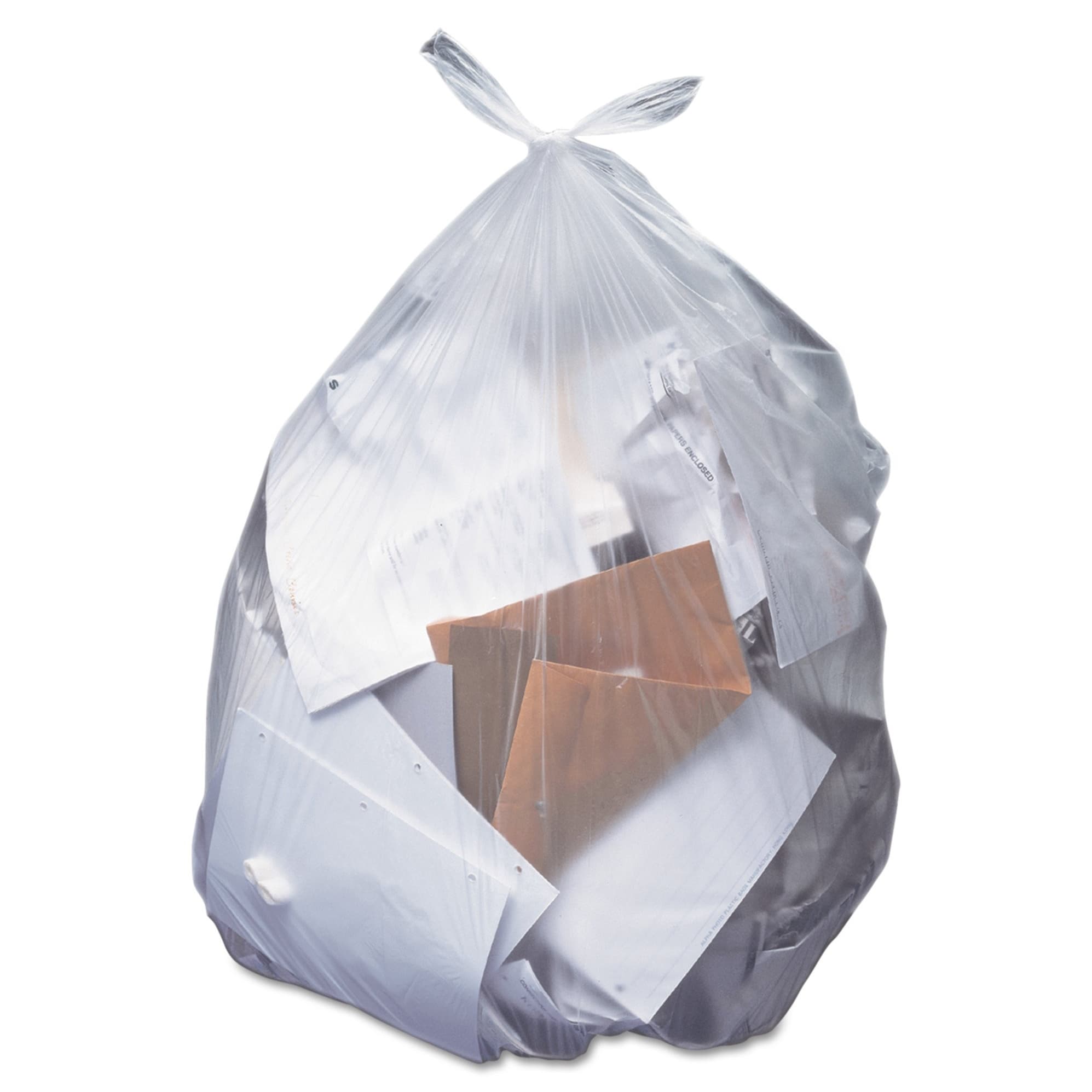 Heritage Trash Bag, Heavy Duty, Clear, 30 gal, 30 X 36 Inch - Case of 250 - Image 1