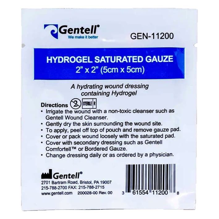 Gentell Hydrogel Saturated Gauze - Image 2