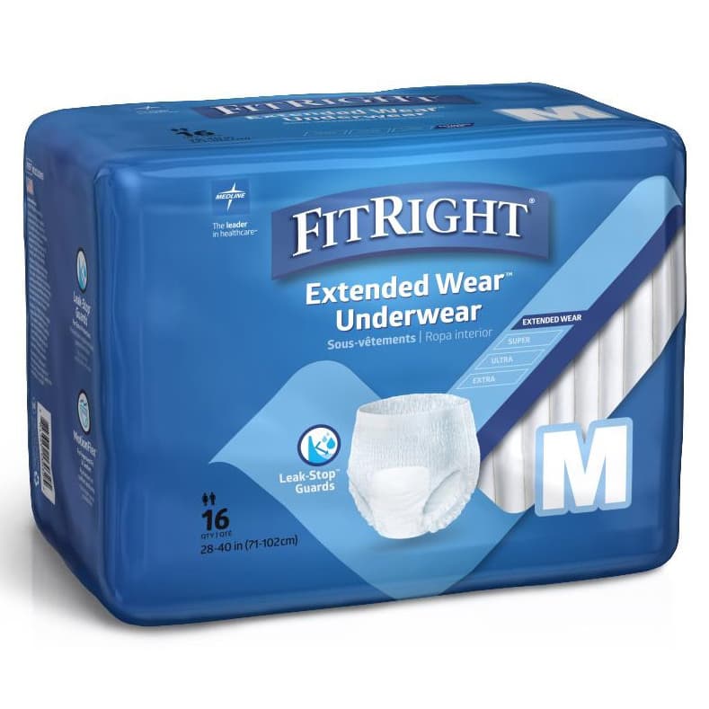 FitRight Extended Wear Overnight Adult Underwear