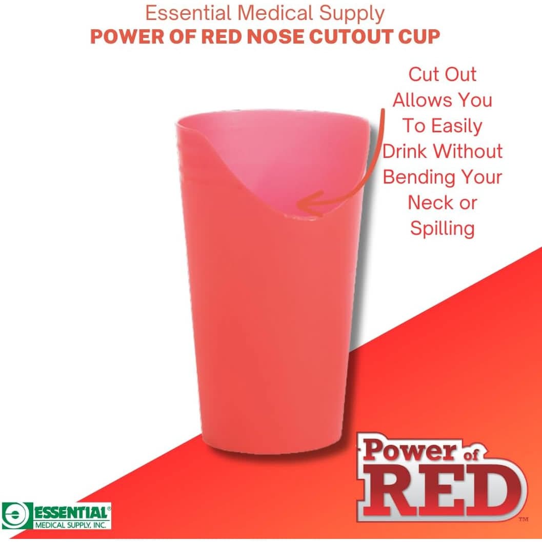 Essential Medical Supply Power of Red Adaptive Nose Cut Out Cup - Each - Image 2