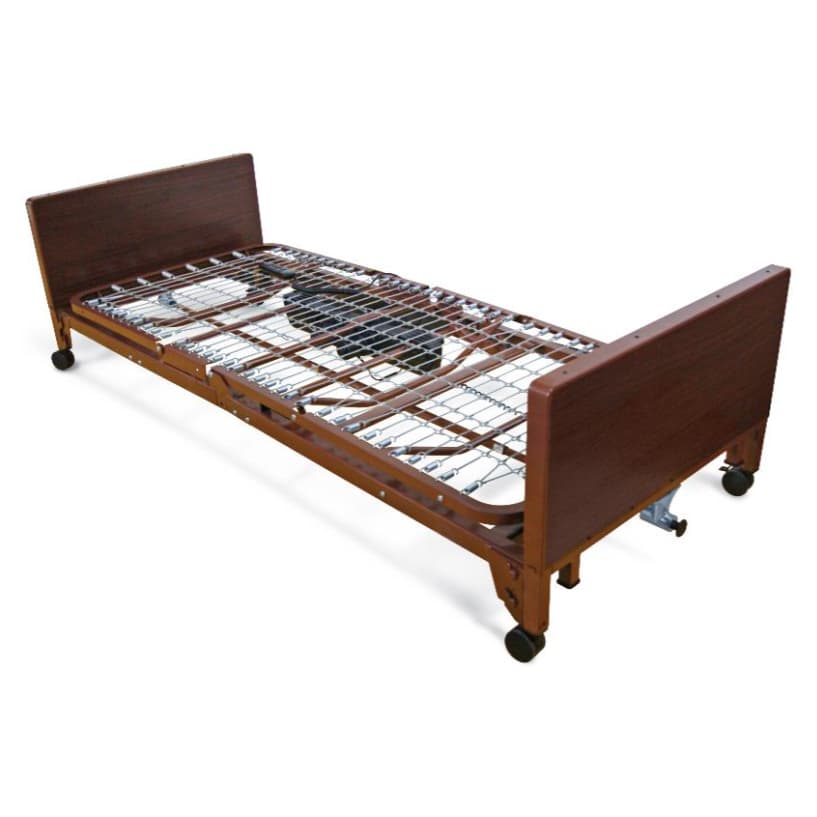 Medline Basic Lightweight Full-Electric Low Homecare Bed - Image 2