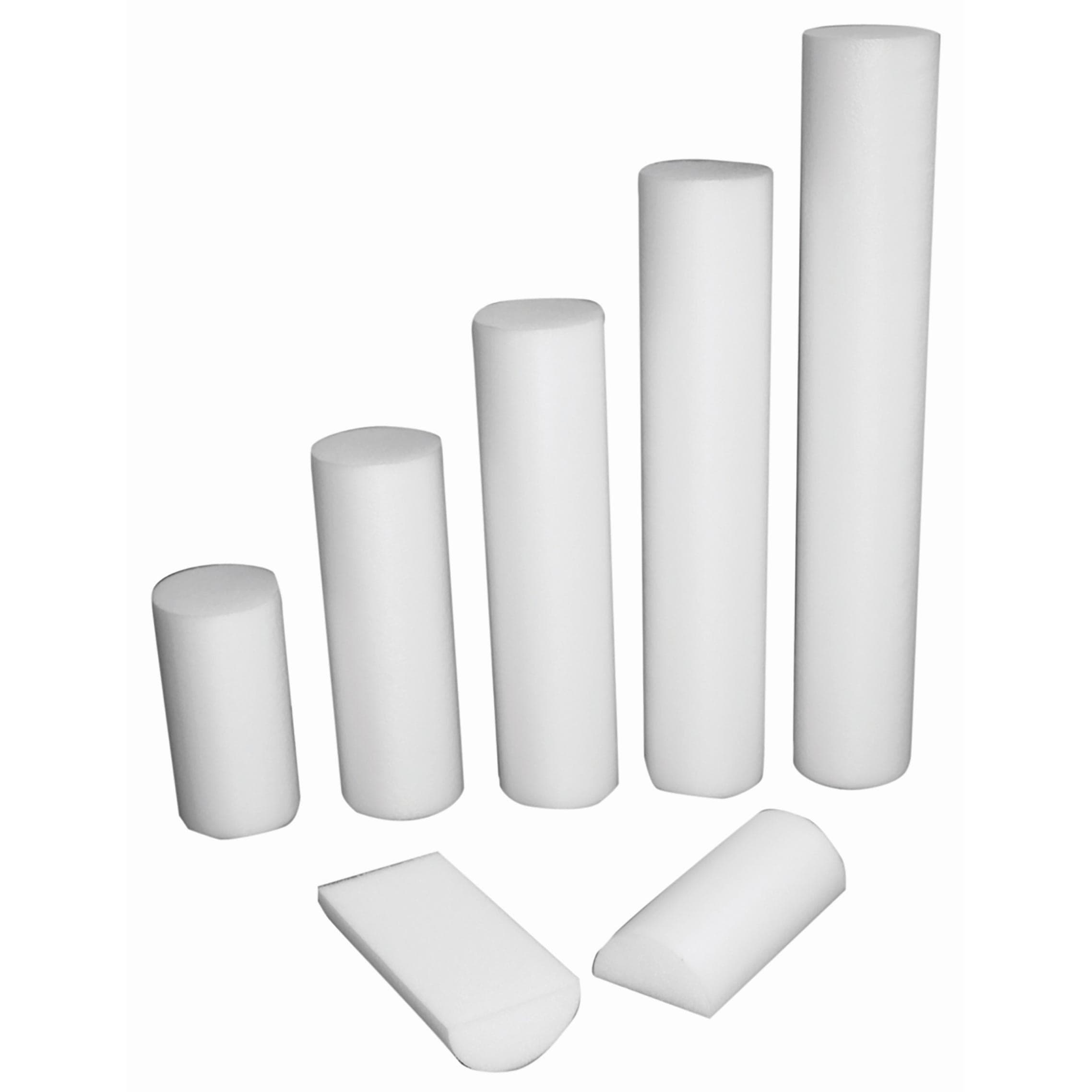 CanDo PE Foam Roller, Half Round, 6 x 12 Inch - Image 1