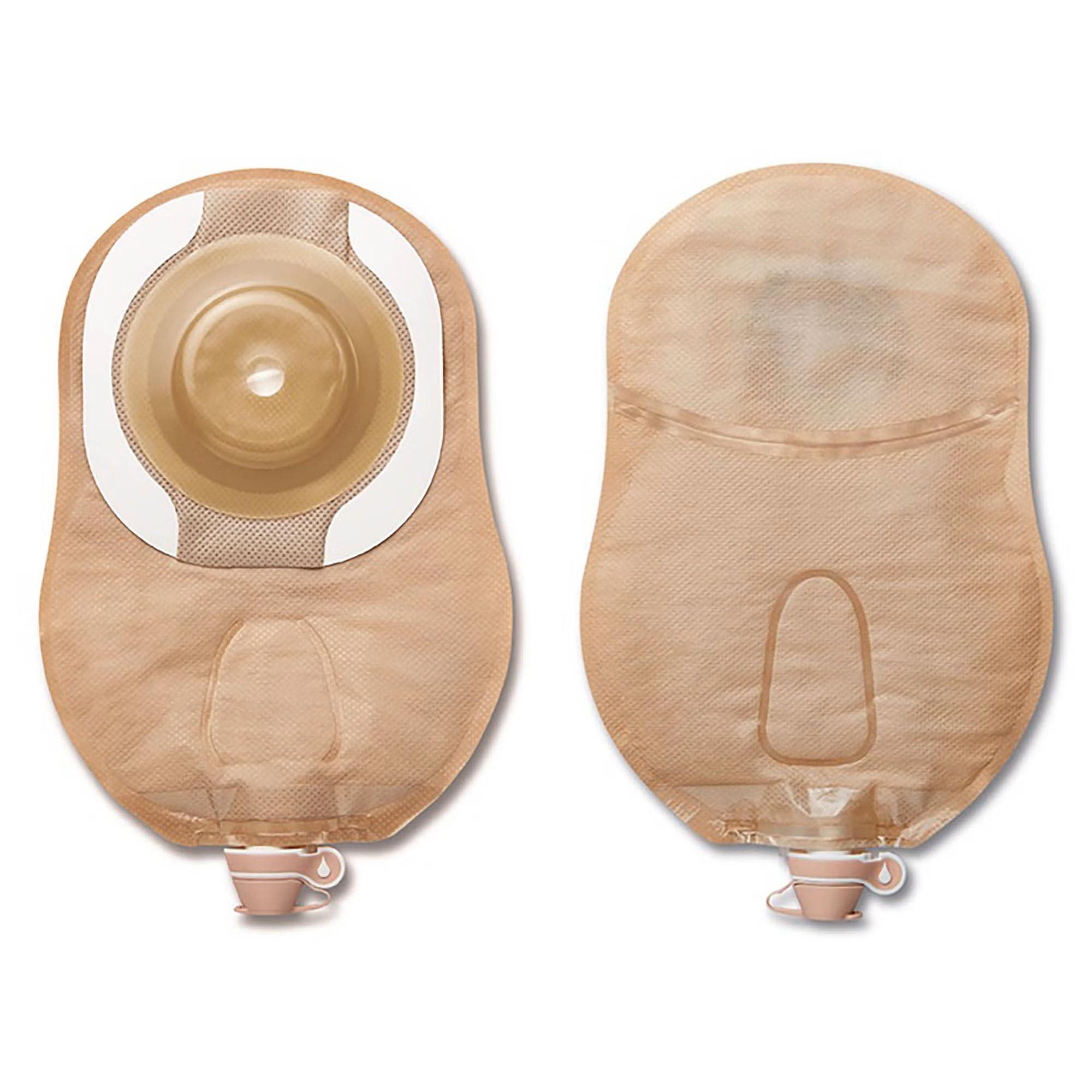 CeraPlus Soft Convex 1-Piece Cut-To-Fit Urostomy Pouching System, Up to 2-1/8 Inch - Box of 5 - Image 1